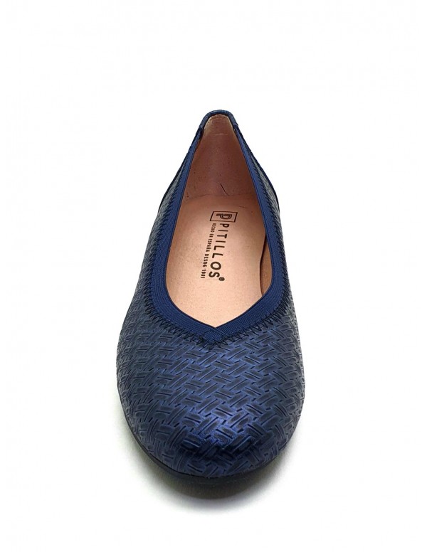 Zapato salon mujer en azul marino 1400 - PITILLOS Talla 39 Color AZUL MARINO