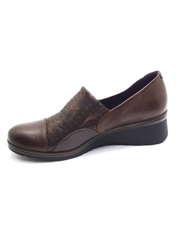 Zapato de mujer Pitillos en negro/marrón 1622 Talla 41 Color MARRON