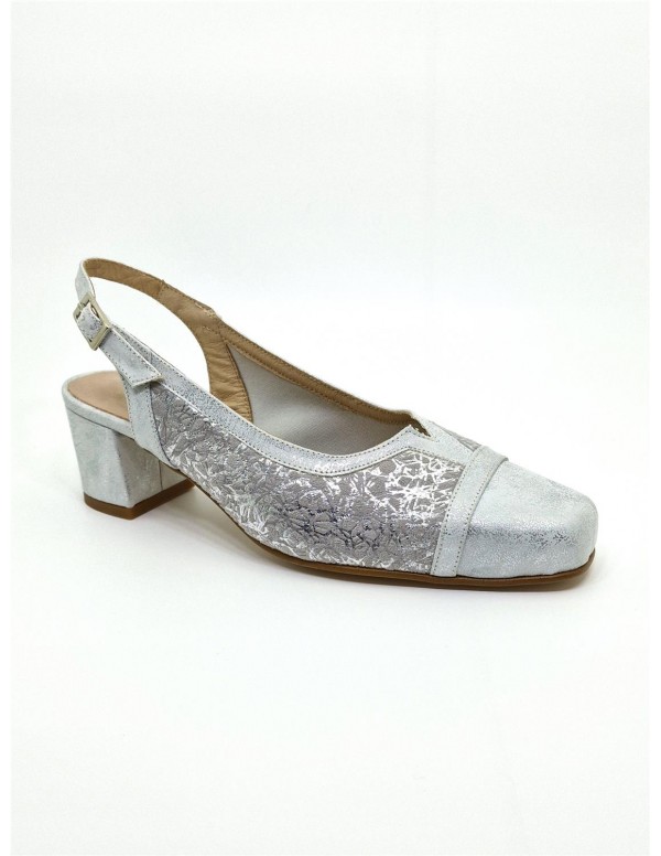 Zapato de mujer Zany en oro/plata 562-B