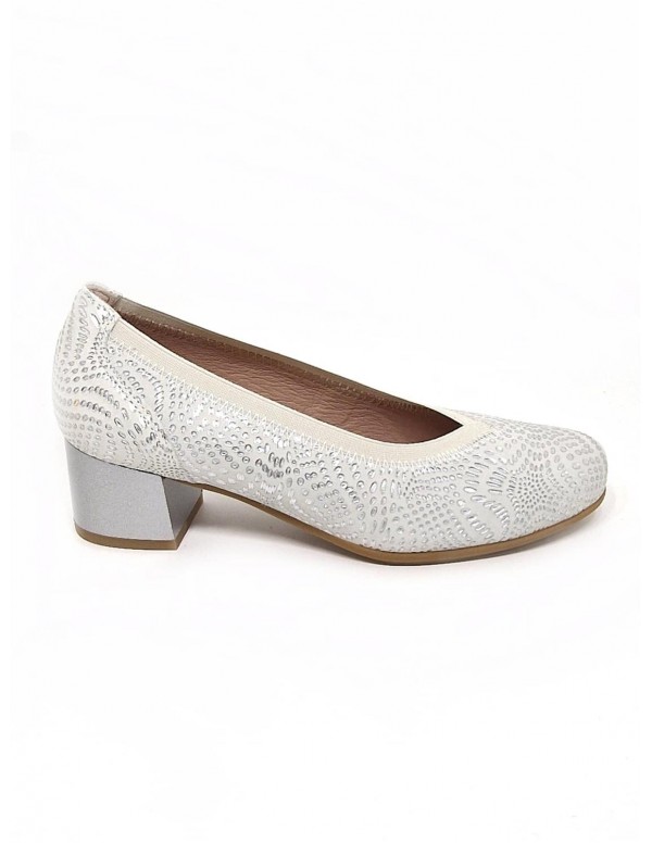 Zapato de mujer Pitillos en plata 5720