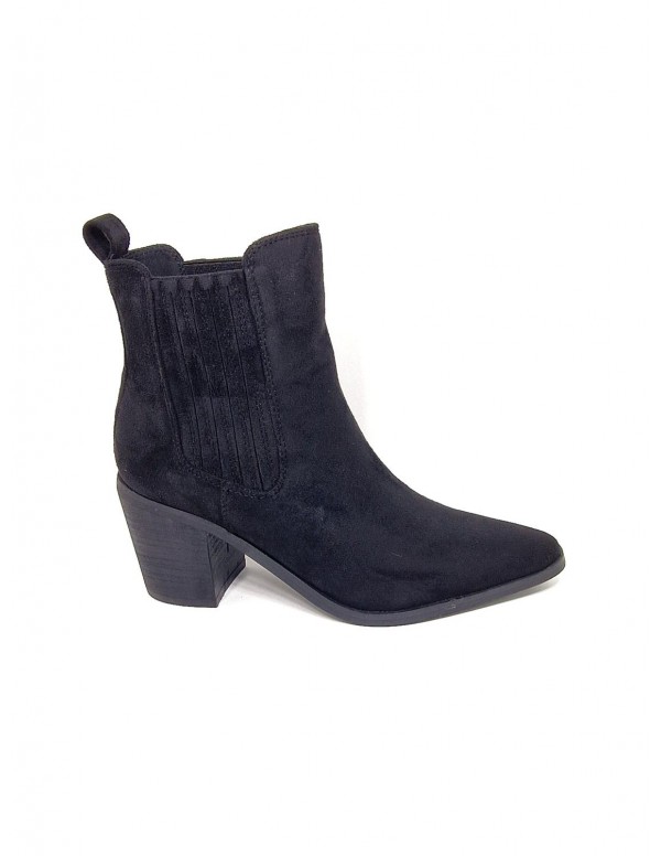 Botin de mujer Mandarina en negro 557Df