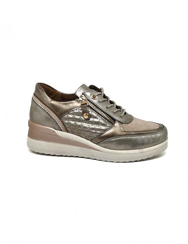 Zapato de mujer Mysoft en taupe 24M573