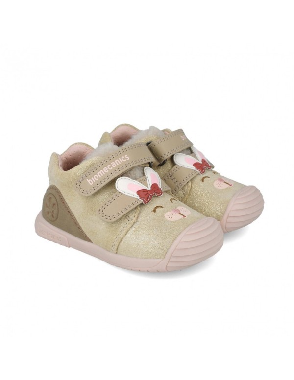 Bota de niña Biomecanics en beige...