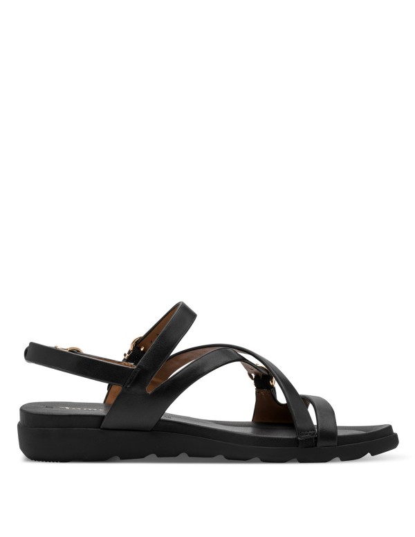 Sandalia de mujer Tamaris en negro...
