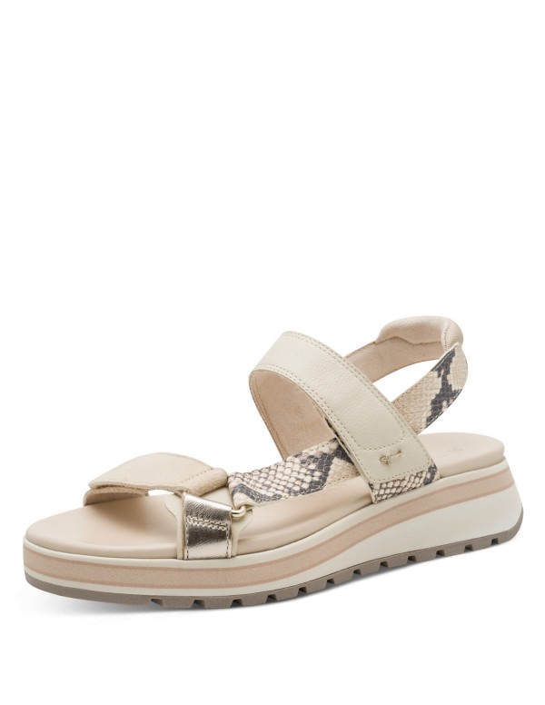 Sandalia de mujer Tamaris en beige...